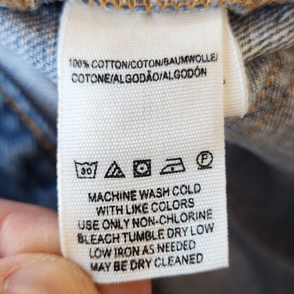 Free People We The Free High Waisted Ripped Button Fly Jeans Size 27 - Picture 9 of 16